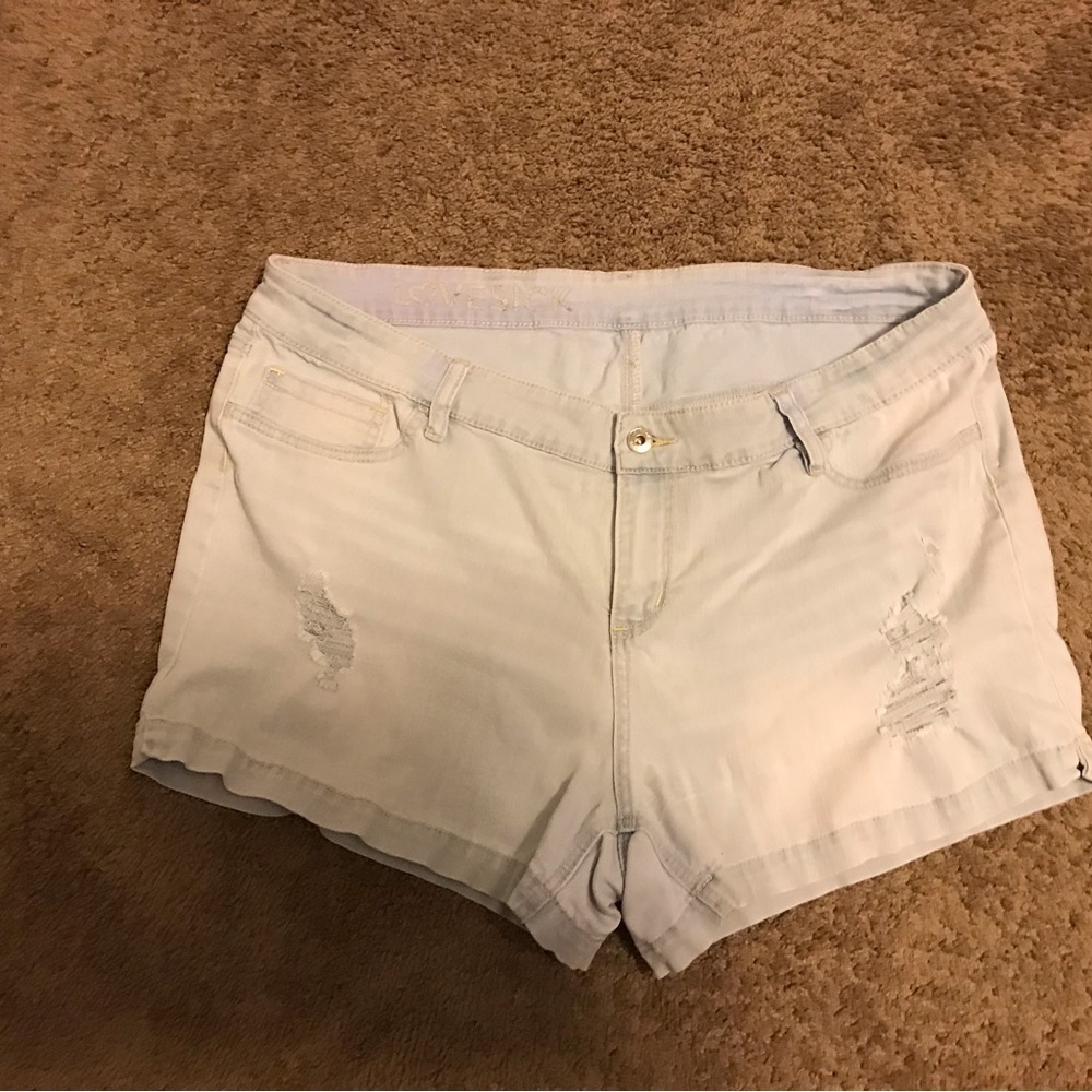 Lovesick Denim Shorts - Raw Hem-Size 20